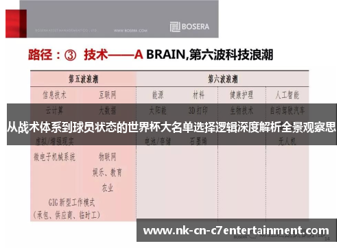 从战术体系到球员状态的世界杯大名单选择逻辑深度解析全景观察思