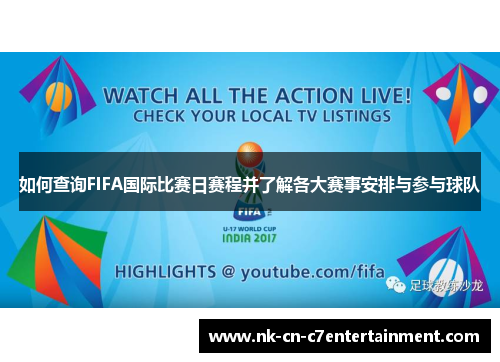 如何查询FIFA国际比赛日赛程并了解各大赛事安排与参与球队